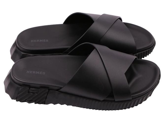 Sandali Hermès Infra in pelle nera - vista 13