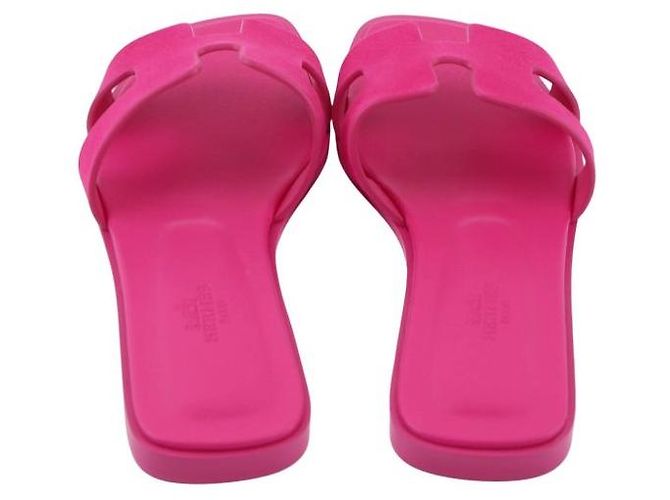 Sandali Hermès Oran Rosa in Scamosciato - vista 15