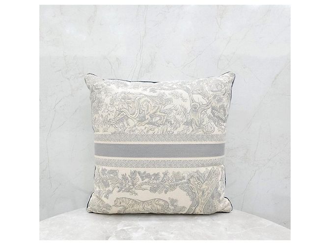 Dior Graues Tuileries quadratisches Kissen - Ansicht 3