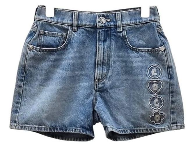 Chanel Pantalones cortos de denim Coco - vista 4