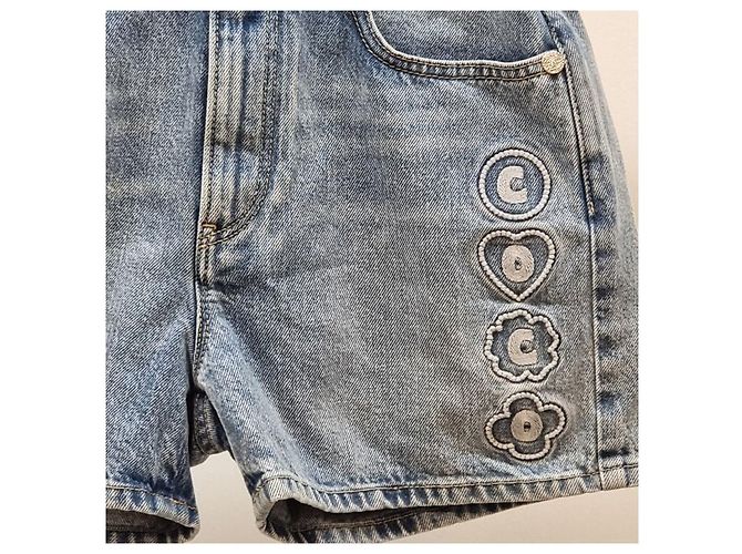 Chanel Pantalones cortos de denim Coco - vista 5