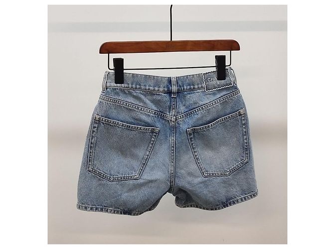 Chanel Pantalones cortos de denim Coco - vista 7