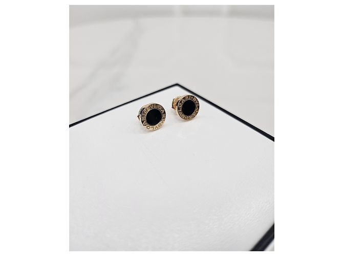 Bulgari Orecchini BB Onyx Rose Gold - vista 2