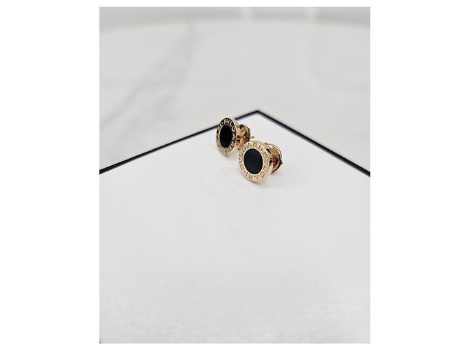 Bulgari Orecchini BB Onyx Rose Gold - vista 5