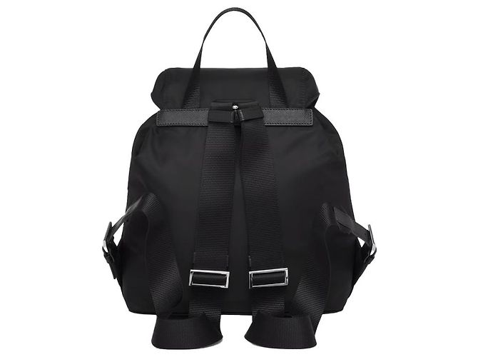 Prada Zaino piccolo Re-Nylon Black - vista 3