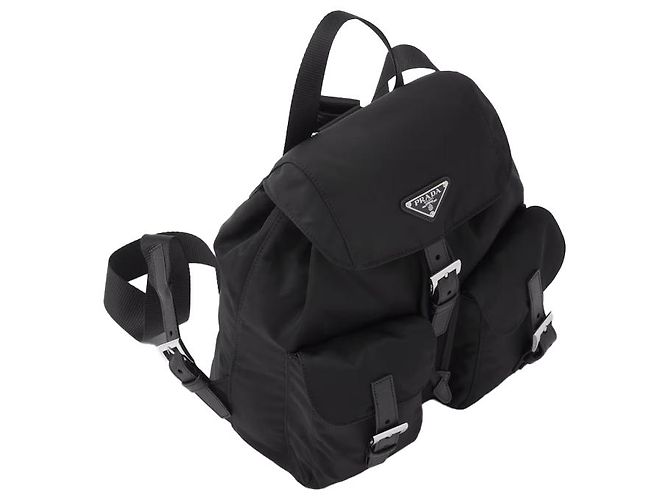 Prada Zaino piccolo Re-Nylon Black - vista 4