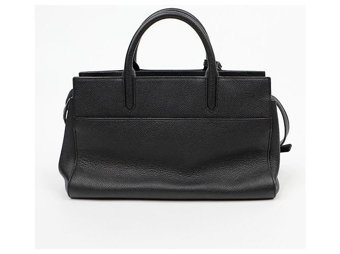 Autre Marque Small Cabas Rive Gauche in pelle nera, borsa tote e borsa a tracolla - vista 4