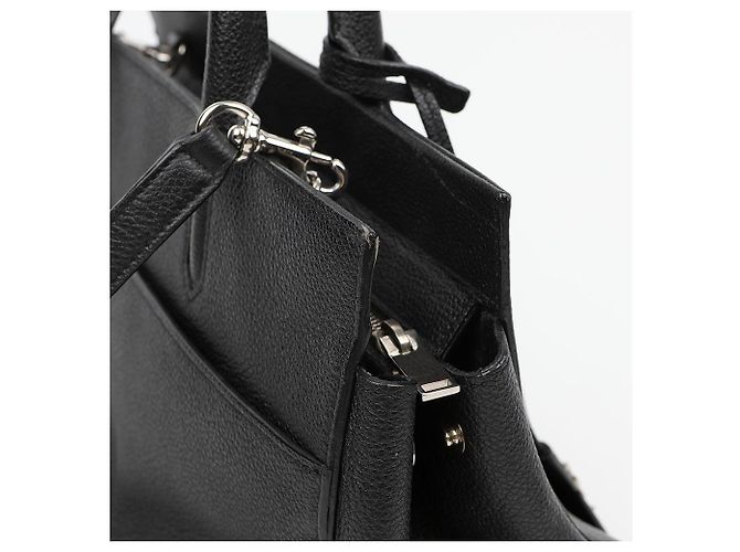 Autre Marque Small Cabas Rive Gauche in pelle nera, borsa tote e borsa a tracolla - vista 6
