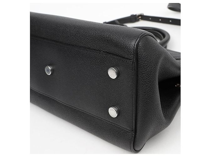 Autre Marque Small Cabas Rive Gauche in pelle nera, borsa tote e borsa a tracolla - vista 8