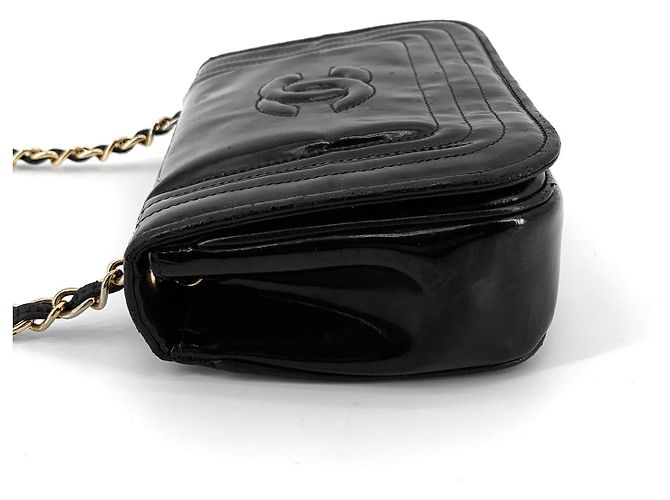 Chanel Mini borsa a tracolla camera bag in vernice - vista 5