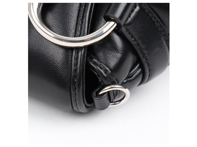 Gucci Picca borsa a tracolla con catena Horsebit Nera - vista 11