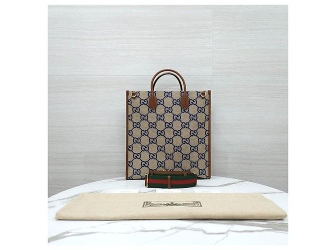 Gucci Interlocking Medium Canvas Tote Bag - Ansicht 10