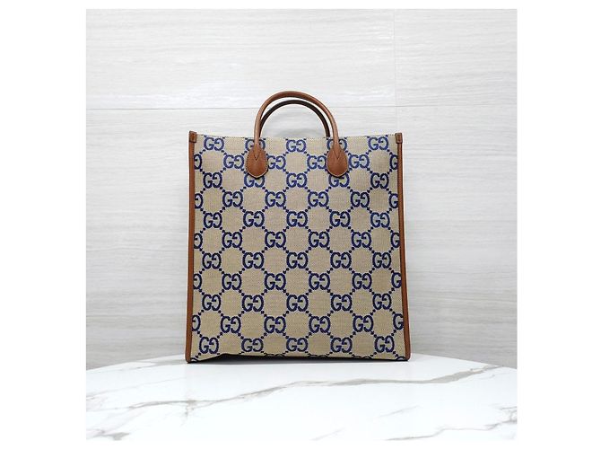 Gucci Interlocking Medium Canvas Tote Bag - Ansicht 11