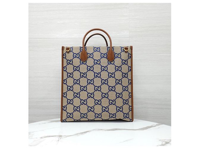Gucci Interlocking Medium Canvas Tote Bag - Ansicht 13