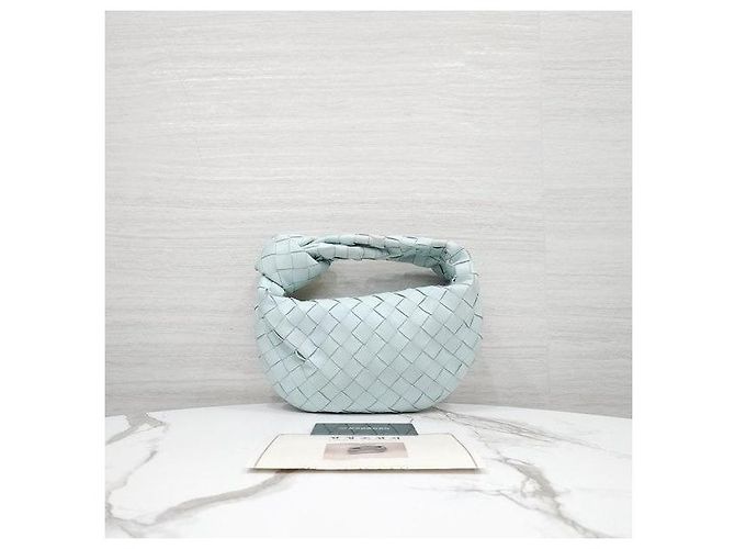 Bottega Veneta Borsa Mini Jodie Teal Washed - vista 11