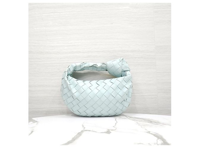 Bottega Veneta Borsa Mini Jodie Teal Washed - vista 14