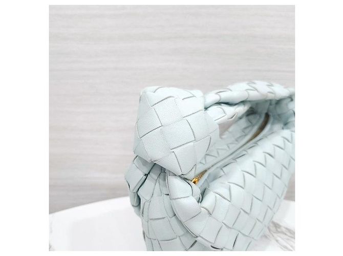 Bottega Veneta Borsa Mini Jodie Teal Washed - vista 4
