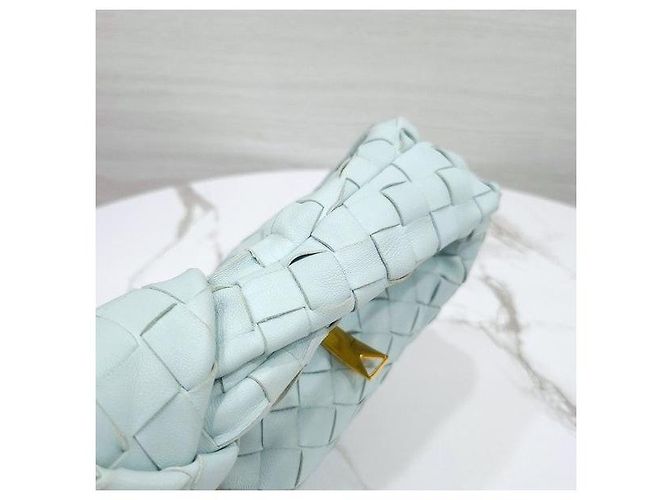 Bottega Veneta Borsa Mini Jodie Teal Washed - vista 7