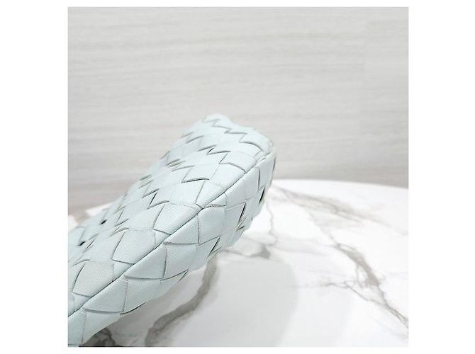 Bottega Veneta Borsa Mini Jodie Teal Washed - vista 9