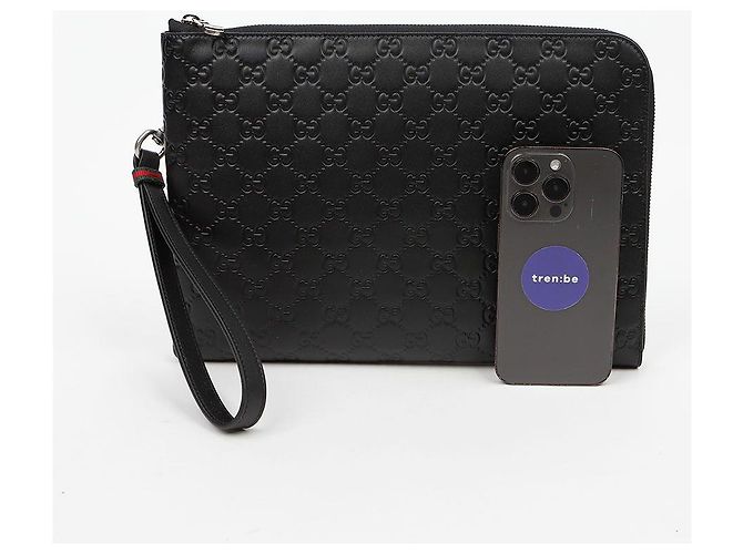 Pochette Gucci Medium Marrone Pelle di Vitello - vista 8