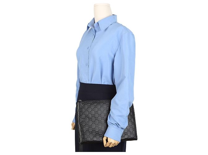 Pochette Gucci Medium Marrone Pelle di Vitello - vista 9