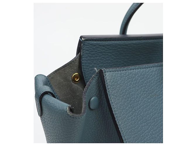 Borsa Tote Tie Céline in pelle marrone - vista 3