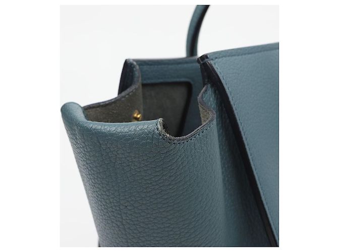 Borsa Tote Tie Céline in pelle marrone - vista 8
