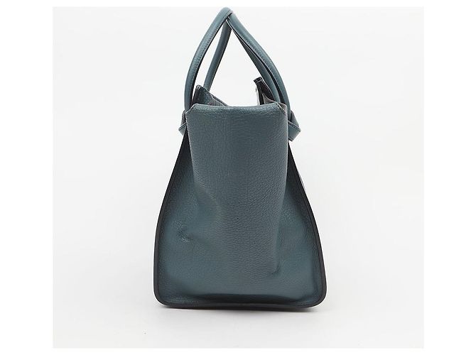Borsa Tote Tie Céline in pelle marrone - vista 9
