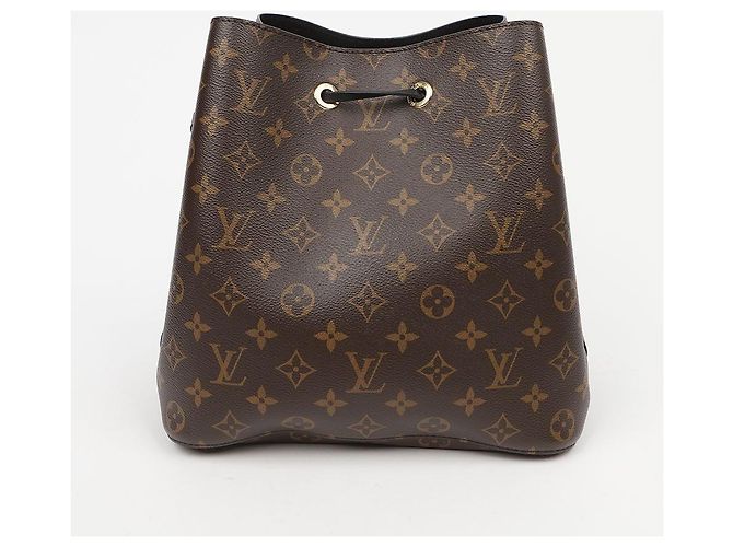 Bucket Louis Vuitton Borsa a secchiello in tela Monogram Nera - vista 2