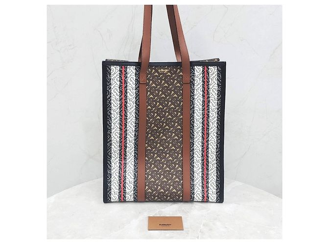 Burberry Borsa Tote Grande TB Monogram Stripe - vista 14