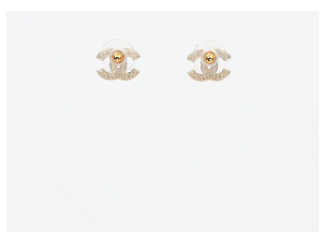 Chanel Orecchini Classic CC Logo Crystal Pearl Earrings Gold - vista 3
