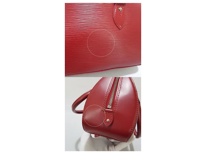 Louis Vuitton Epi Jasmine Tote Bag aus rotem Leder - Ansicht 6