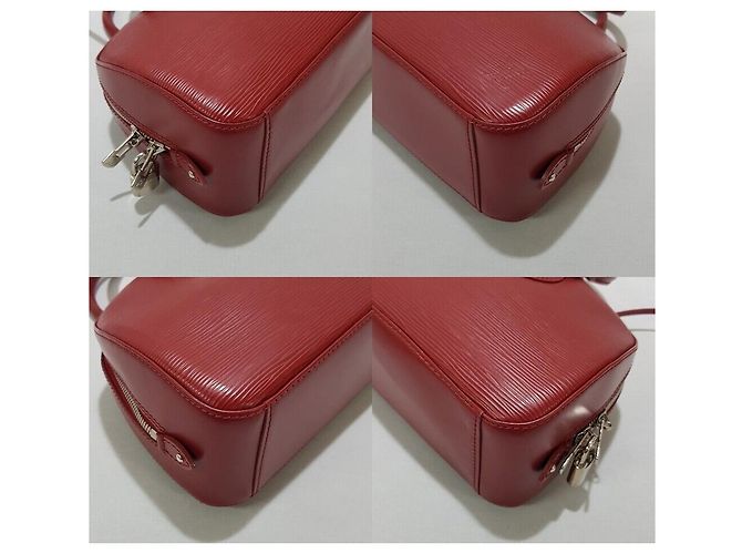 Louis Vuitton Epi Jasmine Tote Bag aus rotem Leder - Ansicht 8