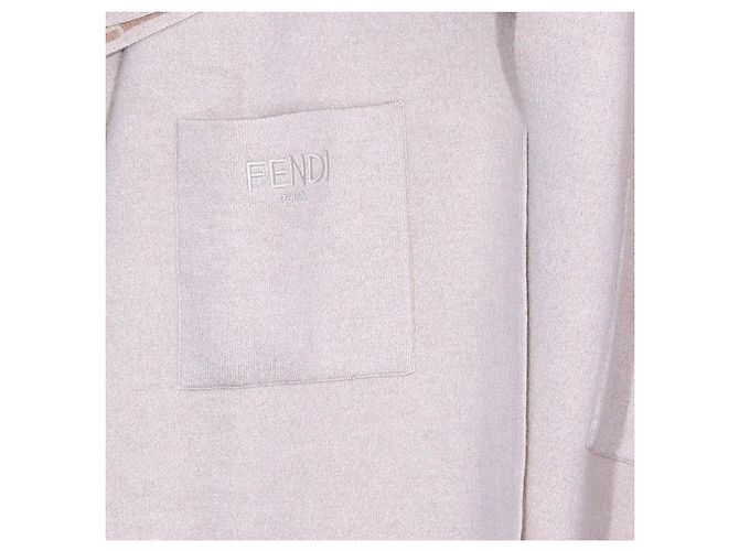 Fendi Monogram Reversible Pocket Poncho Kinder Cape - view 5