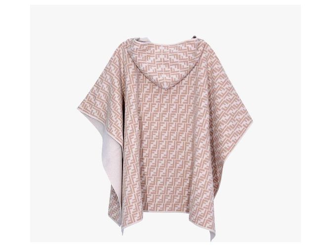 Fendi Monogram Reversible Pocket Poncho Kinder Cape - view 7