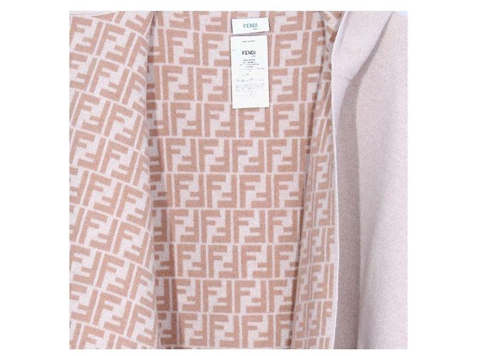 Fendi Monogram Reversible Pocket Poncho Kinder Cape - view 8