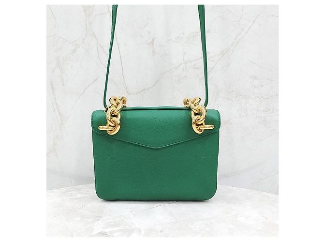 Bottega Veneta Borsa a Tracolla Envelope Bold Chain Mount Verde - vista 10