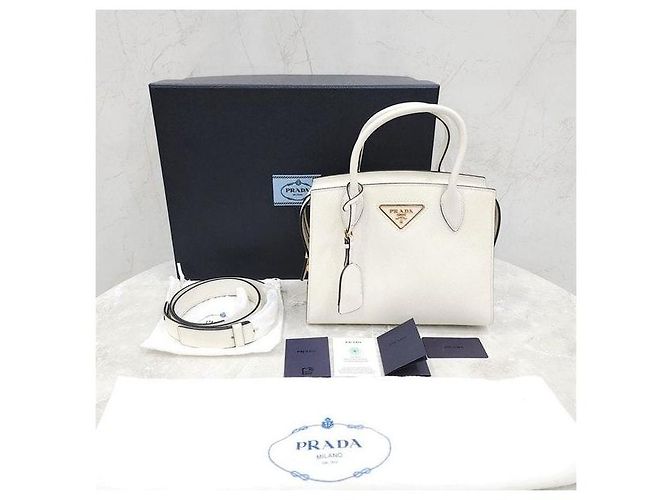 Prada Borsa con manico Christina Saffiano - vista 8