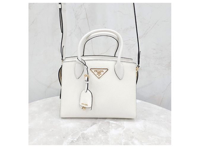 Prada Borsa con manico Christina Saffiano - vista 9