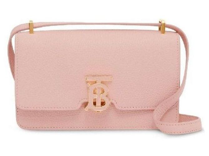 Burberry Borsa a tracolla Mini TB in pelle Rosa - vista 10