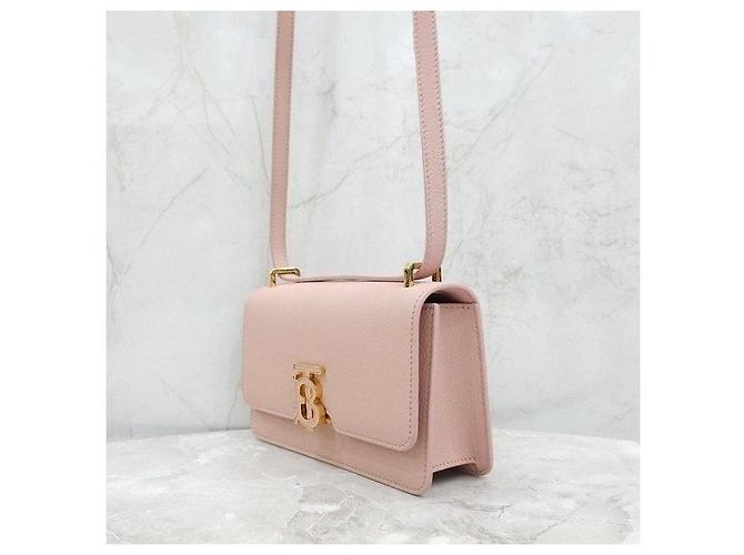Burberry Borsa a tracolla Mini TB in pelle Rosa - vista 2