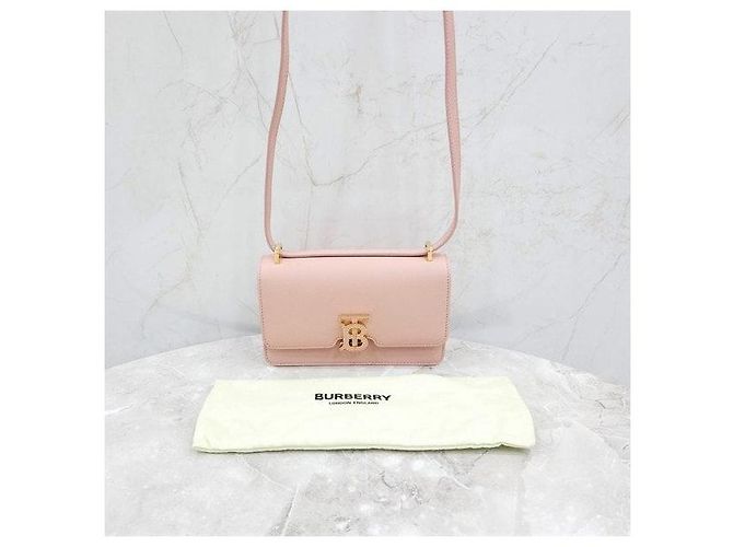 Burberry Borsa a tracolla Mini TB in pelle Rosa - vista 8
