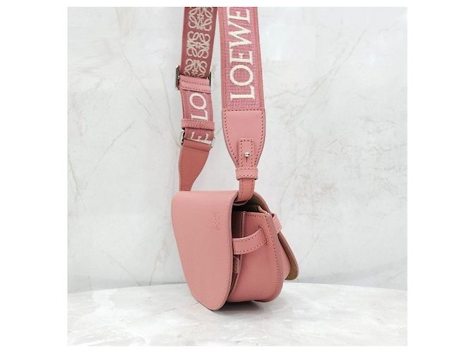 Loewe Mini Gate Dual Bag in vitello morbido - vista 11
