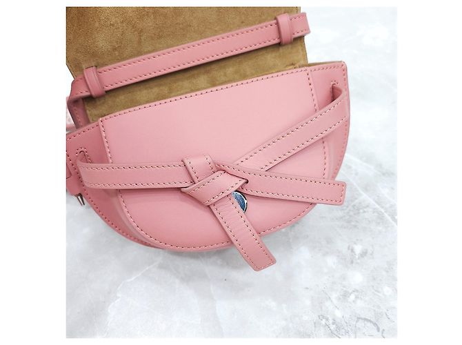 Loewe Mini Gate Dual Bag in vitello morbido - vista 14