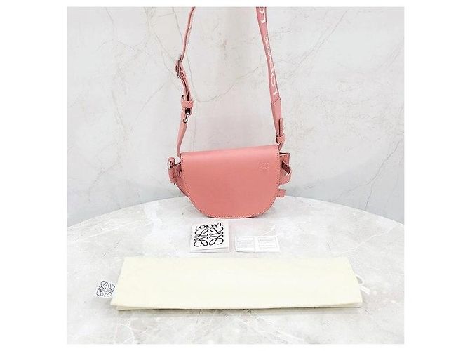 Loewe Mini Gate Dual Bag in vitello morbido - vista 9