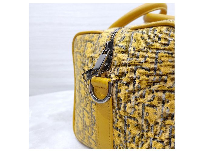Dior Borsa Ringo Yellow Oblique Jacquard Crossbody - vista 15