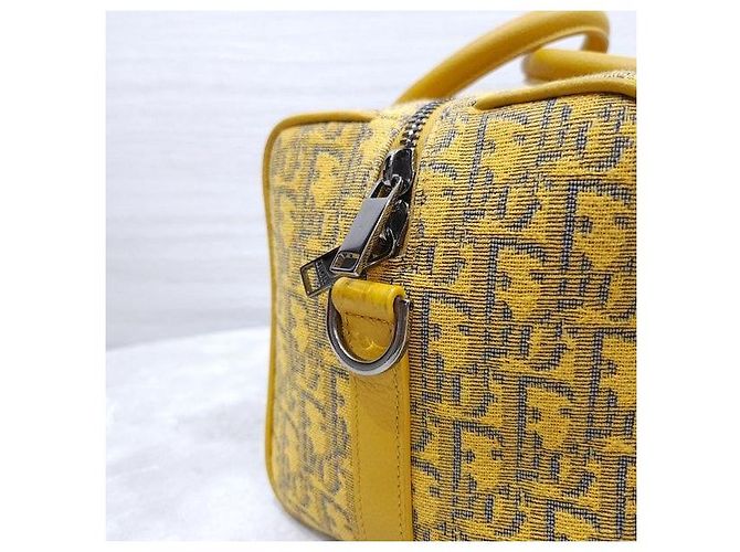 Dior Borsa Ringo Yellow Oblique Jacquard Crossbody - vista 5