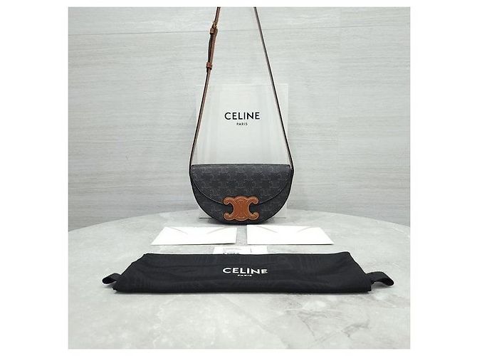 Céline Borsa a tracolla Besace in tela Triomphe - vista 10