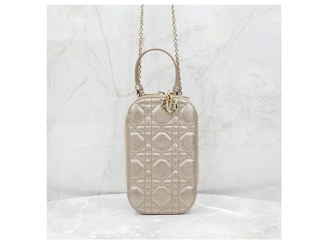 Dior Borsa a catena porta-cellulare Gold Lady - vista 10