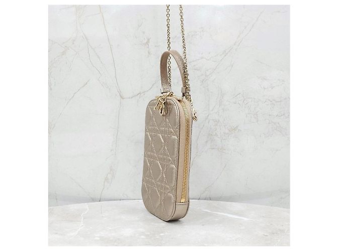 Dior Borsa a catena porta-cellulare Gold Lady - vista 11